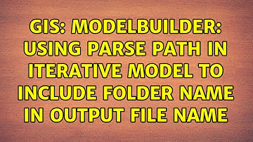 GIS: ModelBuilder: Using Parse Path in iterative model to include folder name in output file name