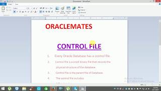 what is control file?