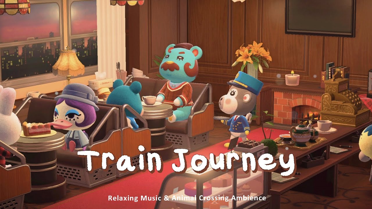 Train Journey 🚂 Gentle and Smooth Jazzy Chillhop for Studying & Reading | Animal Crossing Ambience
