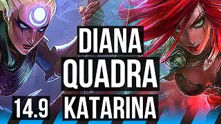 DIANA vs KATARINA (MID) | Quadra, 39k DMG | EUW Master | 14.9