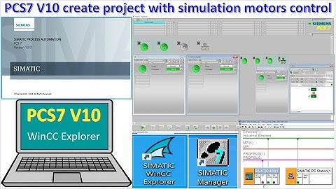 SIMATIC Process Automation PCS7 V10 first project simulation with PLCSIM