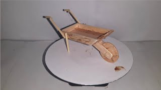 VERSION 4 _ EASY WAY TO MAKE A BARROW | MINIATURE | CREATIVE IDEAS | ICE CREAM STICK - GAMGEM