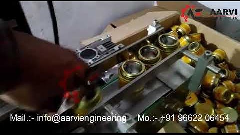 Automatic Sticker Labeling machine | Pvc solution tin Automatic Sticker Labeling Machine