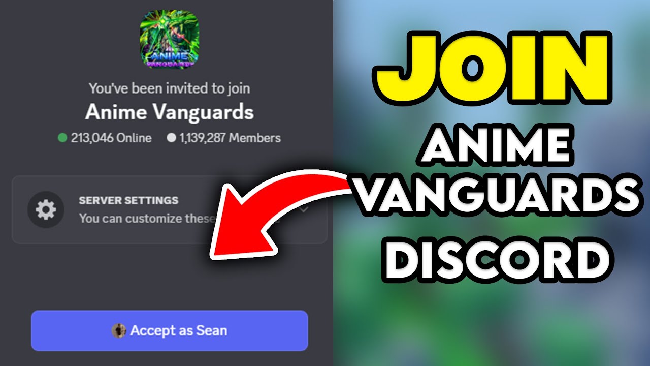 How To Join Roblox Anime Vanguards Discord Server - YouTube