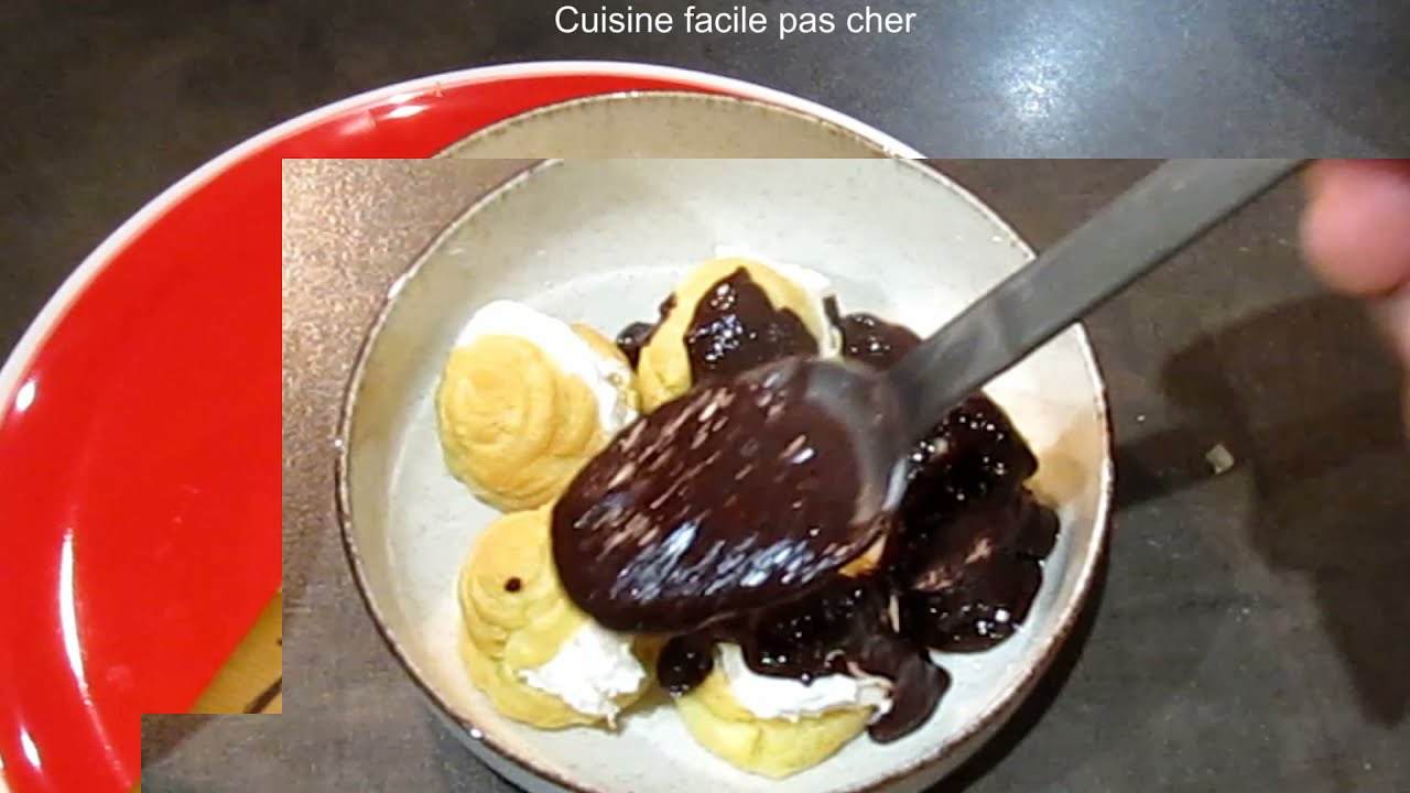 Chocolat des profiteroles recette