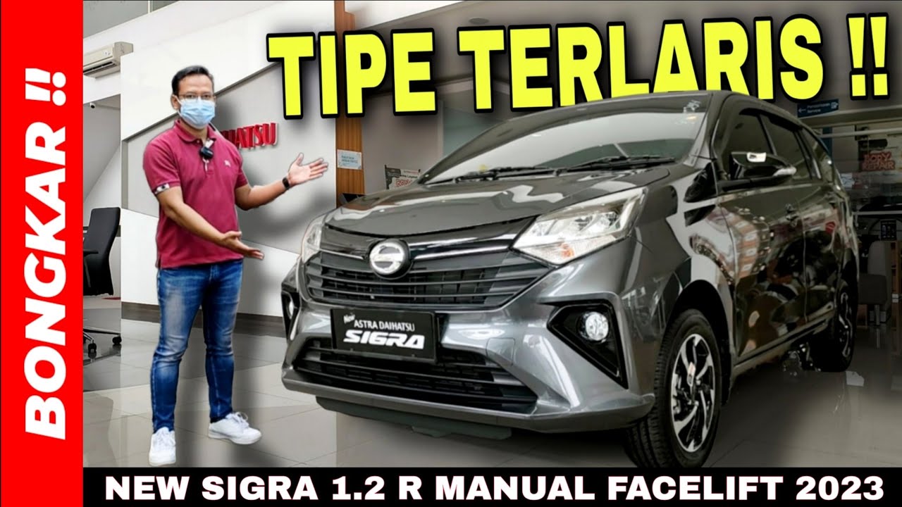 Bongkar !! Daihatsu Sigra 1.2 R Manual 2023 Facelift || Review Exterior & Interior Terbaru