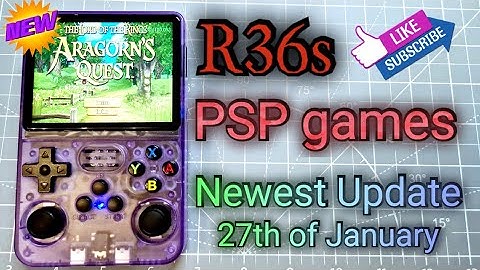 R36s new update 2024 testing PSP games also community requested