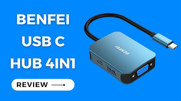 BENFEI USB C HUB 4in1, USB Type C to HDMI VGA Adapter Review