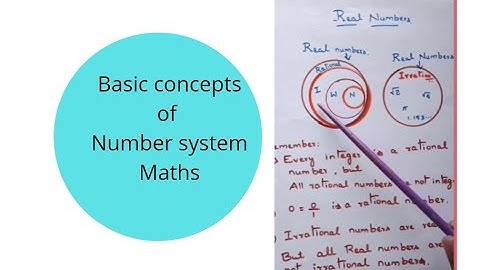 Number System _ Few basic concepts (Mathematics)#gpstr#tet #kartet #hstr #number_system #ctet #maths