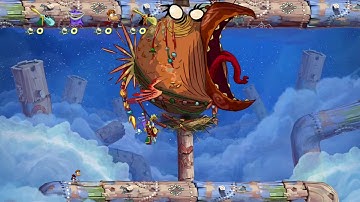 Rayman Origins (4 Players) #46 Grumbling Grottos: To Bubblize A Mocking Bird