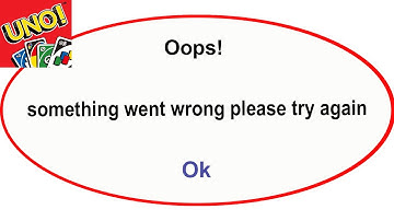 Fix UNO App Oops Something Went Wrong Error | Fix UNO  went wrong error |PSA 24