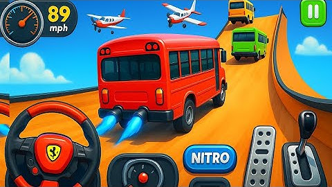 Crazy Bus Mega Ramp Impossible Racing   Bus Stunts Impossible Tracks   Android Gameplay Video P-04 !