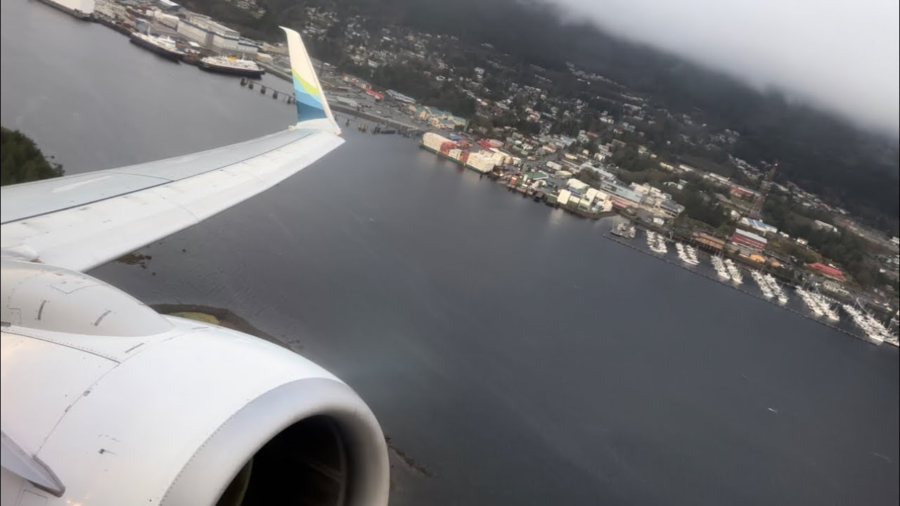 Alaska Boeing 737-800 Evening Takeoff Ketchikan Intl. (PAKT)