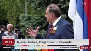 Izjava Dodika, Cvijanović i Stevandić