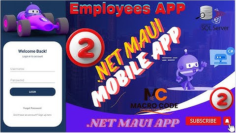 EPISODE 2 Employees Smart APP .NET 9.0 - COMPLETE  .NET MAUI IN .NET 9.0 APP- SQL,REFIT,REST API🚀💥