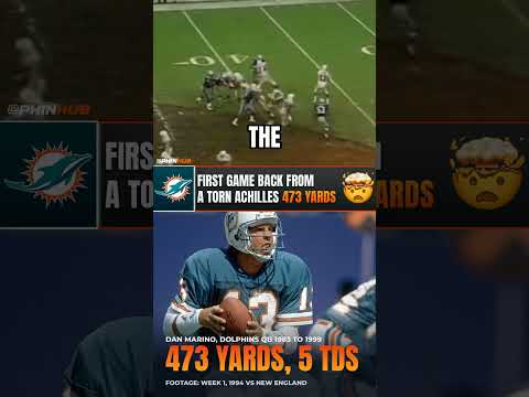 Dan Marino's First Game Back From A Torn Achilles