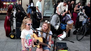 Adorable Moment A Little Girl Gets To Sing (ABBA) with Zoe Clarke on Grafton Street.