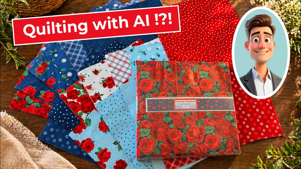 Can AI actually design a quilt?

In this video, I put it to the test by working with my AI assistant “Conrad” to design a quilt using a 10" square pack (layer cake). Together, we walk through fabric choices, layout ideas, and block design to create a Sawtooth Star quilt — all while exploring how AI can help quilters in real, practical ways.
We also talk about the pitfalls of using AI and what to watch out for when he makes mistakes, which are bound to happen.
Episode 2: Conversations with Conrad

This isn’t just about one quilt… it’s about how YOU can use AI to:
✔ Get design inspiration
✔ Plan quilt designs
✔ Simplify the creative process
✔ Spend less time stuck and more time sewing

In this episode of *Design a Quilt with Conrad*, we cover:
– How to turn a 42-piece layer cake into a quilt plan
– Using value (light, medium, dark) instead of background fabric
– Designing Sawtooth Star blocks with flying geese
– How AI can guide your quilting decisions

Whether you’re a beginner looking for direction or an experienced quilter wanting a fresh perspective, this series will show you how AI can become a helpful tool in your quilting process.

💬 Tell me in the comments: would YOU trust AI to design your next quilt?

—
www.CabinQuilters.com
Summertime DayDream Layer Cake: https://cabinquilters.com/product/summertime-daydream-10-squares/
Half Square Triangles from 10 inch Squares Video: https://youtu.be/5TEp9I7hQtc
Half Square Triangles to 10 in Squares Part 2: https://youtu.be/9dK04yFnlnA

Flying Geese Worksheet (QuiltingJetGirl.com): https://quiltingjetgirl.com/2022/09/30/updated-four-at-a-time-flying-geese-tutorial-and-sizing-tables/

✨ Subscribe for more quilting tutorials, design ideas, and real-life ways to use AI in your quilting:
👉 https://www.youtube.com/@CabinQuilters
Song License: Funky by Top-Flow : https://audiojungle.net/item/funky-on-funk/58310584

#quilting #AIquilting #layercakequilt #sawtoothstar #quiltdesign #flyinggeese #beginnerquilting