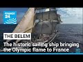 The adventures of the Belem, the historic French sailing ship bringing the Olympic flame to France