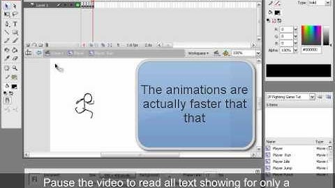 *RENEWED* How to make a Fighting Game in Flash (AS2) Part 1 of 2
