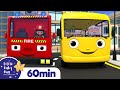 Wheels On The Bus with Fire Truck! | +More Nursery Rhymes | ABCs and 123s | Little Baby Bum