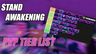 STAND AWAKENIG PVP TIER LIST