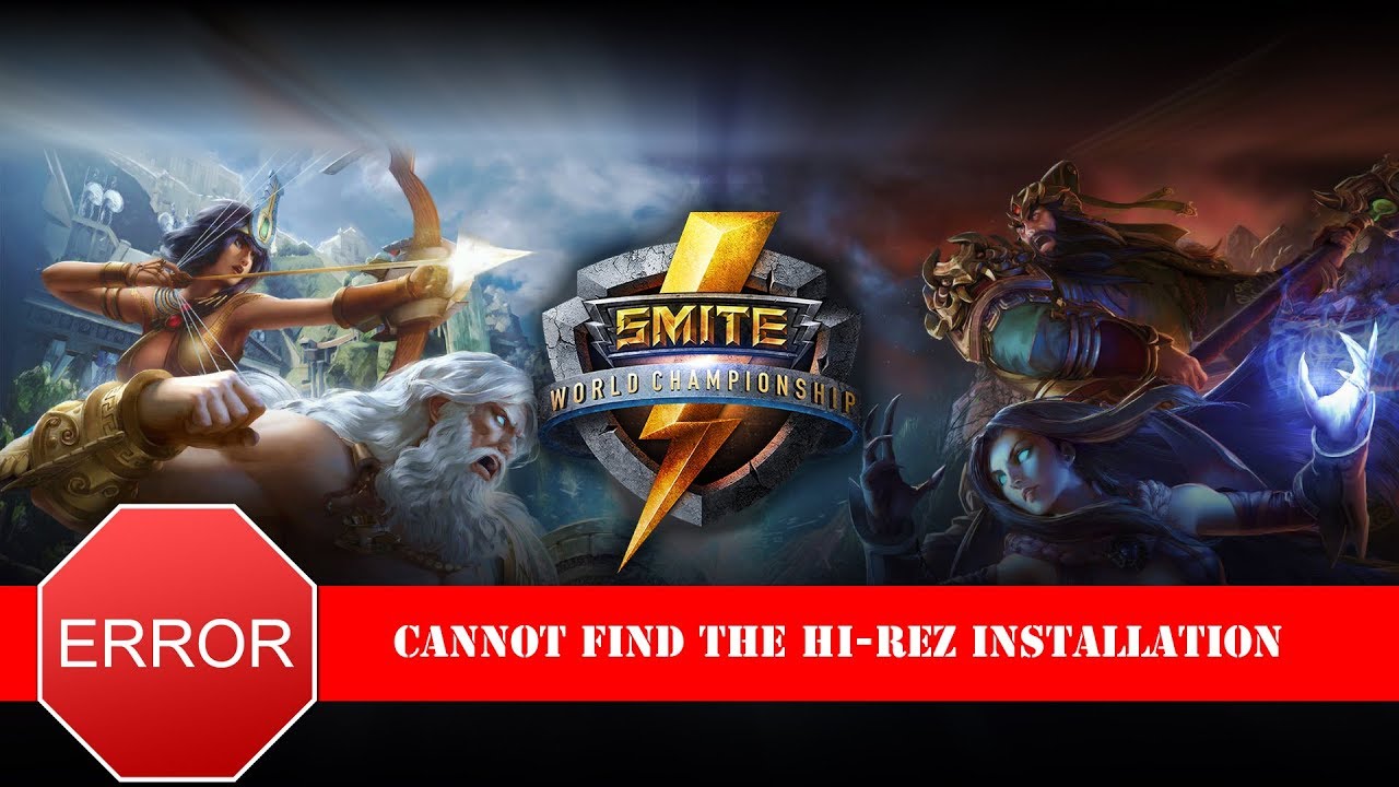 Решение ошибки Smite,Paladins,Hand of the Gods: Cannot find the Hi-Rez installation