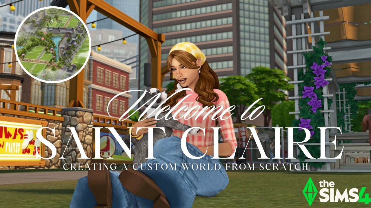 I Turned Newcrest Into A Big City - EP 2 | Community Space Makeover [The Sims 4]