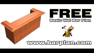 FREE step by step video from http://www.barplan.com on how to build a basic home bar using eight 2x6x8