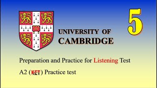 A2 (KET) Listening Practice test (5) with answer key A2 (KET) Listening Practice test (5) with answer key