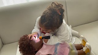 İdil Doktor Oldu. Bebeğimi Tedavi Ediyor] Eğlenceli Çocuk 