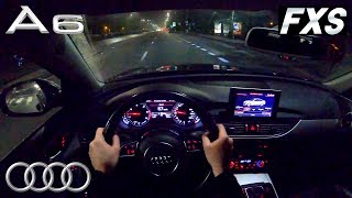 Audi A6 (2016) - 4K POV Night Test Drive