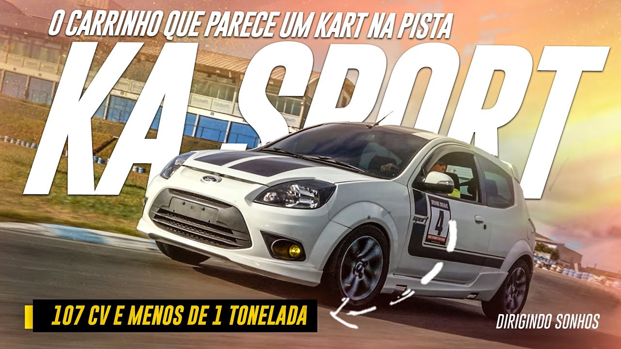 Ford Ka Sport 1.6 Acelerando, parece um Kart na pista! Hotlap Dirigindo Sonhos!