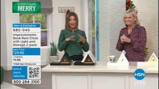 Improvements Book Rest Clock w/Light and Storage 2pack