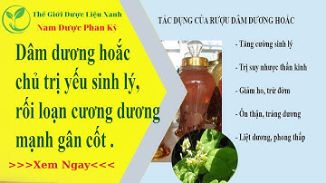 Dâm dương hoắc: Bổ thận tráng dương, di tinh, yếu sinh lý, mạnh gân cốt....