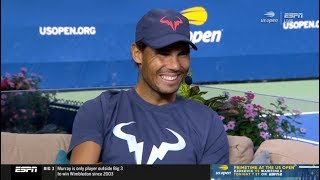 Rafael Nadal Interview in the ESPN studio at US Open 2019 (01-09-2019)