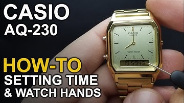 Casio AQ-230 - Watch setting tutorial - Module 5154