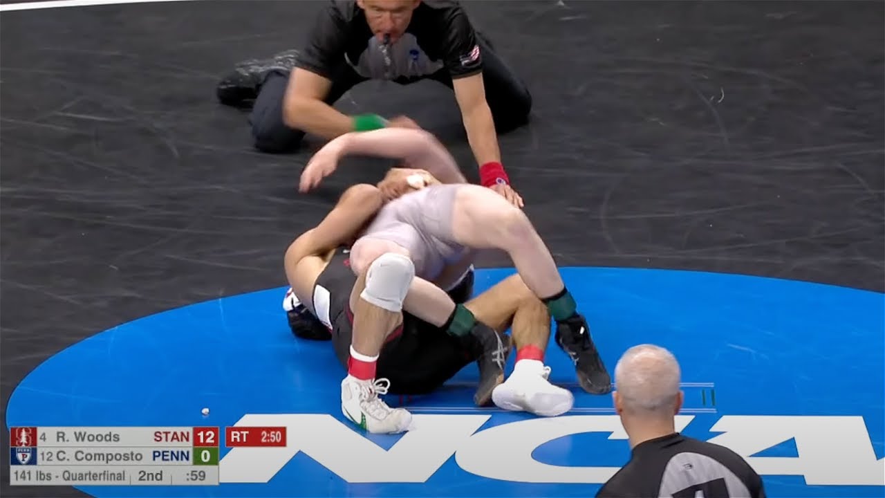 141lbs Real Woods (Stanford) vs CJ Composto (Penn)