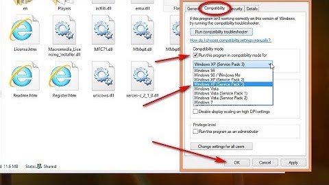 How to Run a program in Compatibility Mode