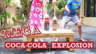 COOL Experiments with Coca-Cola and Baking Soda, MEGA COKE EXPLOSION!!! BIGGER than Coke and Mentos!