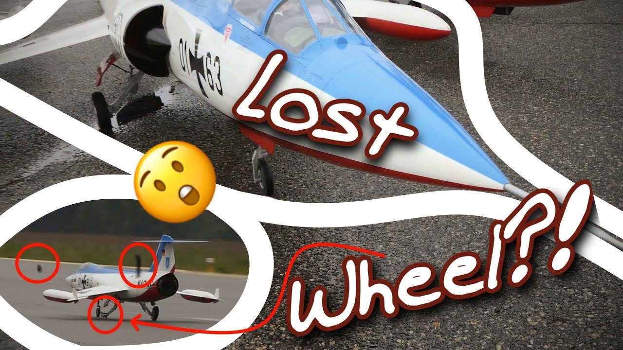 Giant Scale F104's Wheel Explodes 😲 Makes a Safe Landing! YouTube