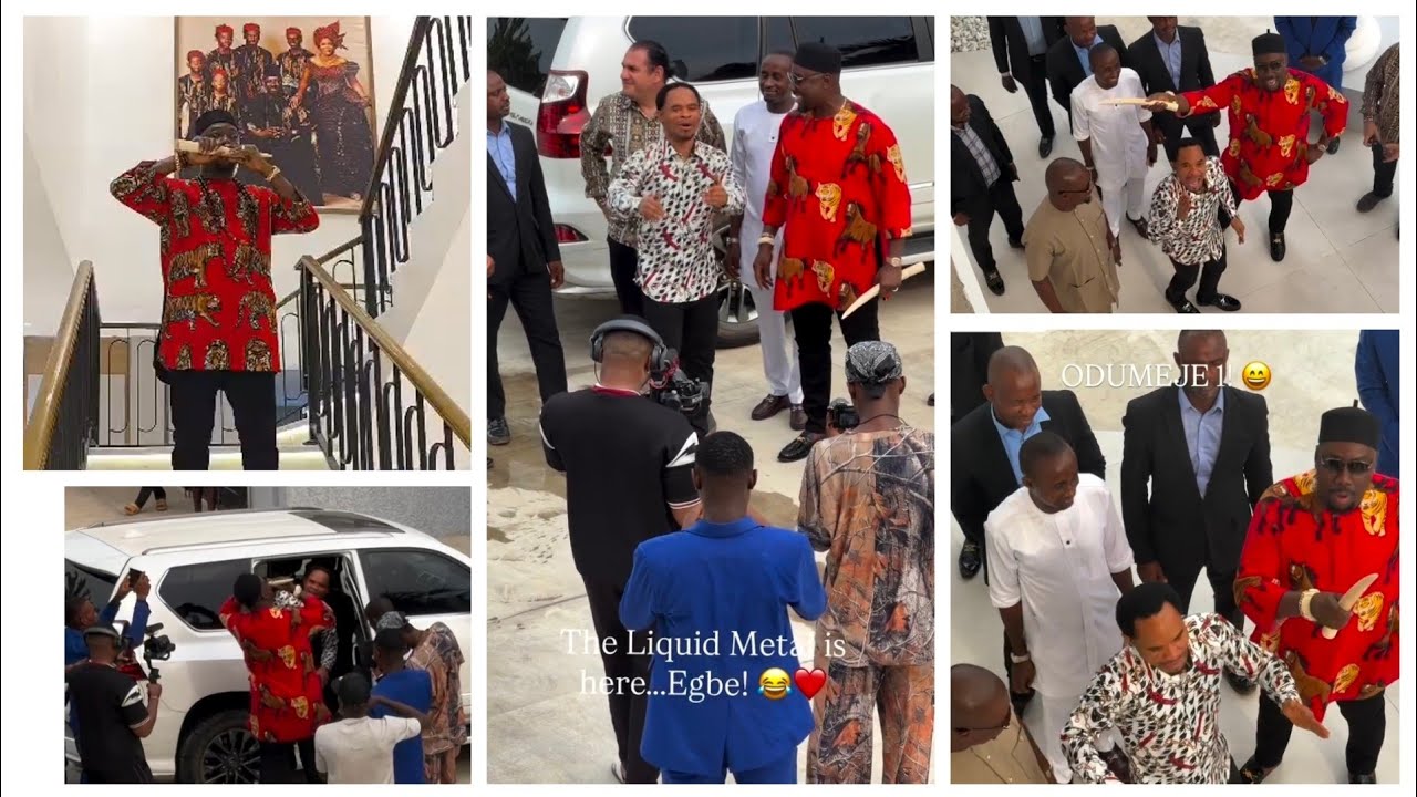 Одумехе посещает особняк миллиардера Оби Кубаны в Оба вместе со своим переводчиком из Ойибо.