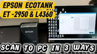 Epson ET-2950 & L4360: 3 Ways to Scan to Computer, Save as PDF & Print (Beginners Guide) screenshot 5
