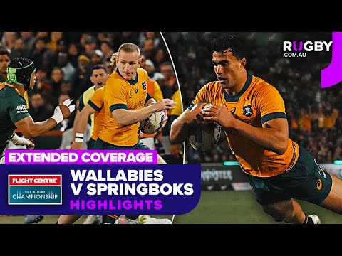 EXTENDED Wallabies V Springboks Highlights Round 1 The Rugby Championship 2025 