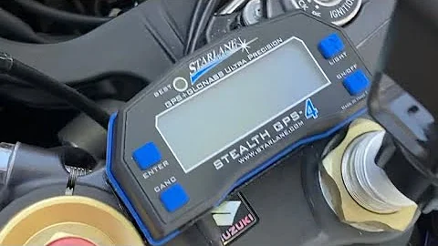 Adding a Starlane GPS-4 lite lap timer to the GSXR1000