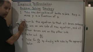 Information Calc1   Sec  3 8   Implicit Differentiation   Problem Solving Strategy News