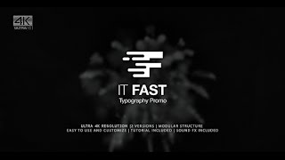 It Fast - Typography Promo (After Effects Template)