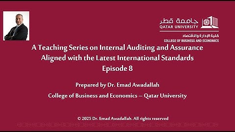 8 - Technology, Data Analytics & AI in Internal Auditing | #EmadTeachesAudit Series