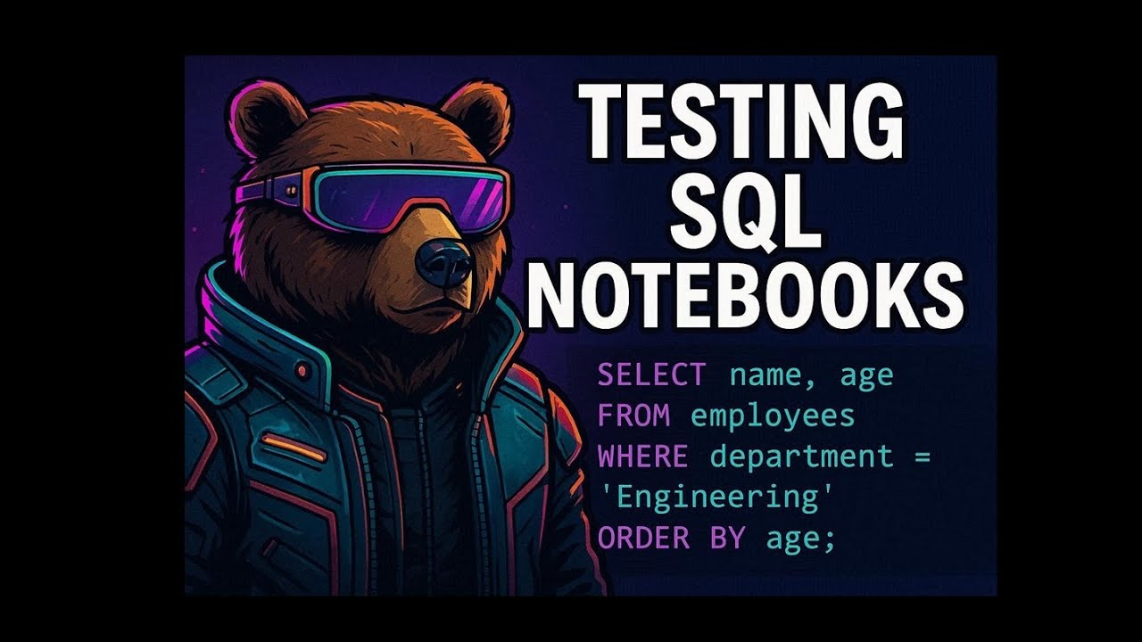 Testing SQL Notebooks with Contract Tests - YouTube