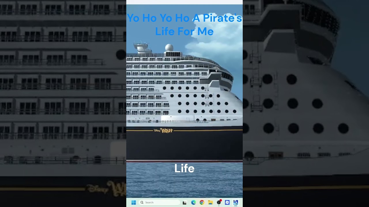 Disney Wish Musical Horns While Leaving Port Canaveral October 23rd  2026 in VSNG#cruiseship